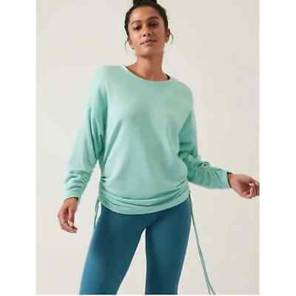 NWT Athleta Lombard Ruched Sweatshirt
